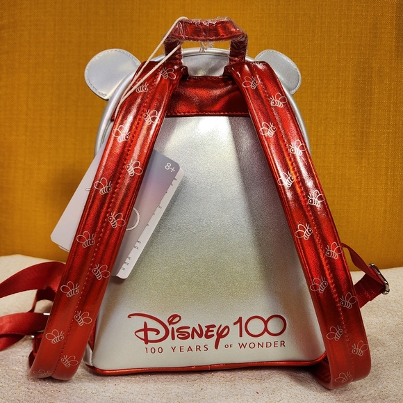Loungefly Disney 100th Platinum Winnie the Pooh Mini Backpack Limited Edition - Picture 8 of 12